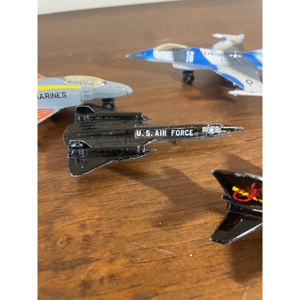 Vintage Diecast Toy Airplane Lot 5pc US Air Force Marines SR-71 DHL Fighter Jets - Picture 4 of 6